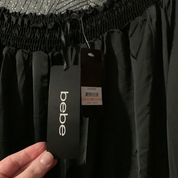 Bebe Black Ruffled Romper - Picture 4 of 4